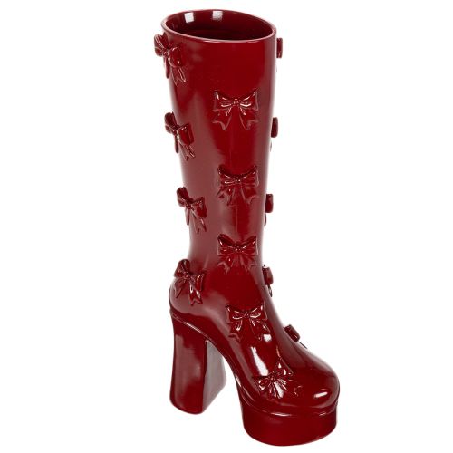 Dekovase Stiefel mit Schleifen Design 37cm