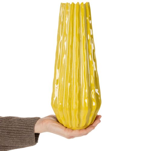 Artikel Vase Gerilltes Design für stilvolle Inneneinrichtung im Wohnzimmer 33cm