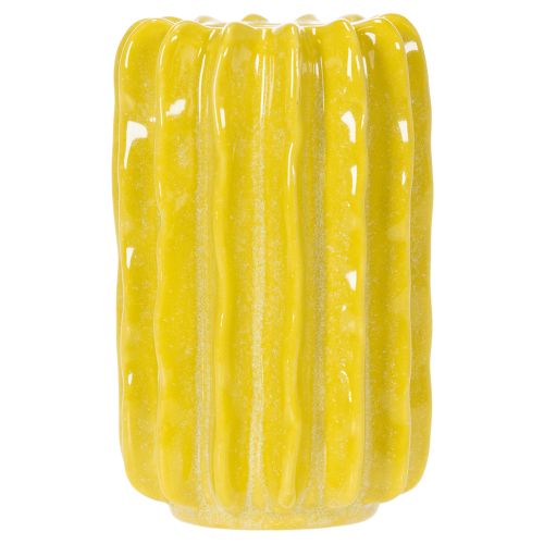 Artikel Kaktus Keramik Vase Gerillte Struktur Design für modernes Wohnen 13cm 4St