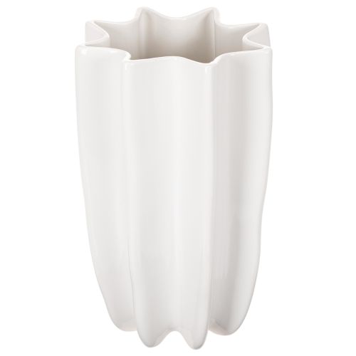Vase geriffelt Hohe Dekovase für Trockenblumen 24cm