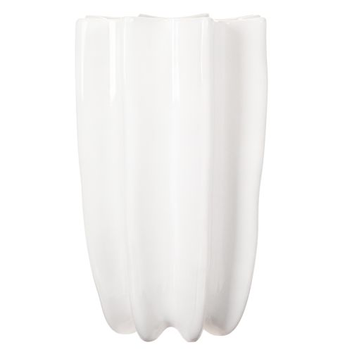 Vase geriffelt Hohe Dekovase für Trockenblumen 24cm | Floristik24.de