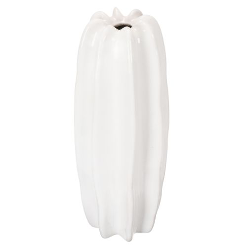 Vase geriffelt Moderne Keramikvase für Trockenblumen 40cm | Floristik24.de