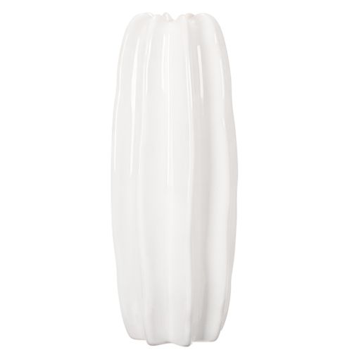 Vase geriffelt Moderne Keramikvase für Trockenblumen 40cm | Floristik24.de