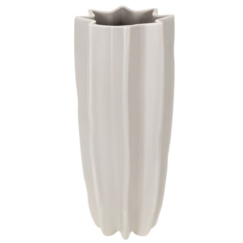 Vase gerillt modern Hohe Dekovase für Trockendeko 38cm kaufen | Floristik24.de