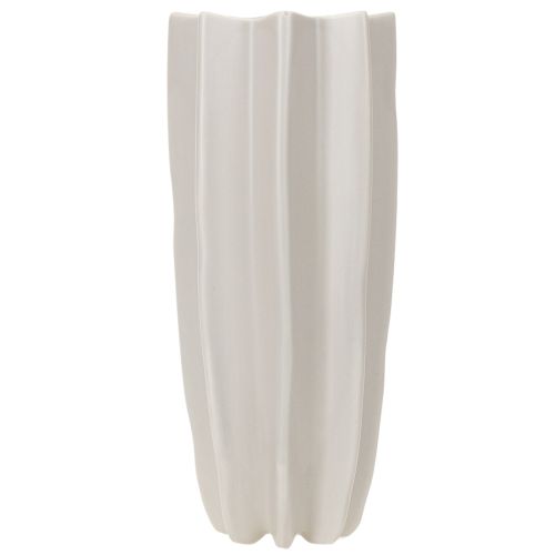 Vase gerillt modern Hohe Dekovase für Trockendeko 38cm | Floristik24.de