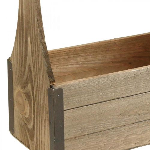Artikel Vintage Holzkiste zum Bepflanzen Werkzeugkasten Pflanzkasten 28×14×31cm