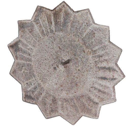 Artikel Vintage Kerzenhalter Grau zum Stecken Ø11cm H8,5cm 4St