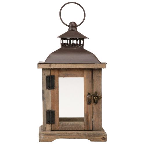 Vintage Laterne Dunkelbraun