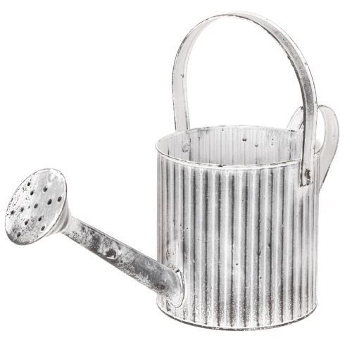 Vintage-Pflanzkanne Ø17cm, Deko Gießkanne, Metall Übertopf Shabby Chic kaufen | Floristik24.de