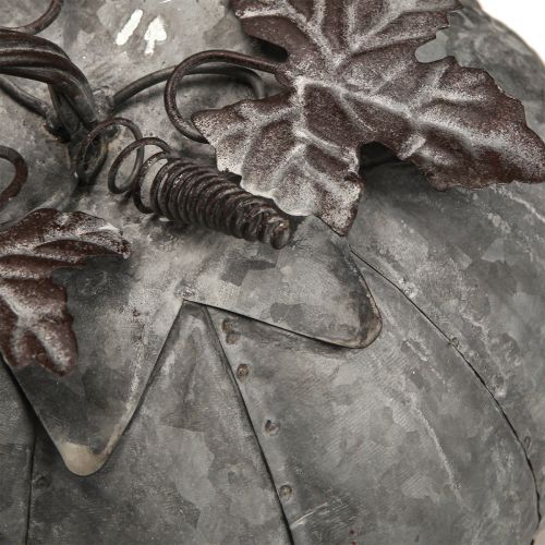 Floristik24 Vintage Zink Deko Kürbis Herbstdeko aus Metall Ø21cm H20cm