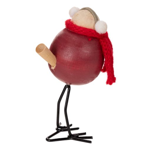 Deko Vogel Figur mit Schal Winterdeko 11cm 4St | Floristik24.de