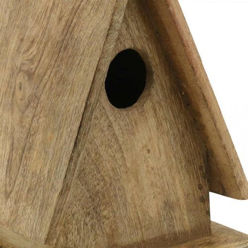 Floristik24 Deko-Vogelhaus, Nistkasten zum Stellen Naturholz H21cm