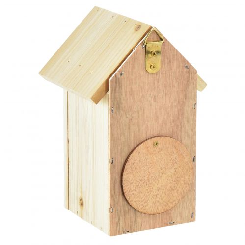 Floristik24 Vogelhaus Holz Nistkasten Blaumeise Tannenholz 11,5×11,5×18cm