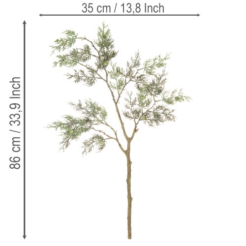 Kunstzweig Wacholder Dekorativer künstlicher Zweig für Vasen 86cm | Floristik24.de