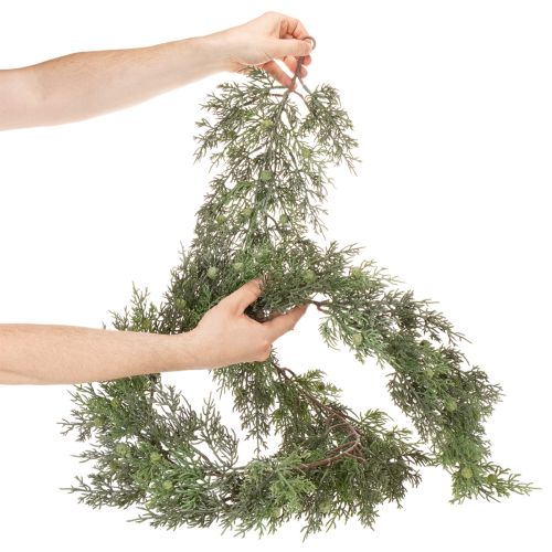 Kunstgirlande Wacholder Weihnachtliche Deko für Tisch oder Fenster 185cm | Floristik24.de