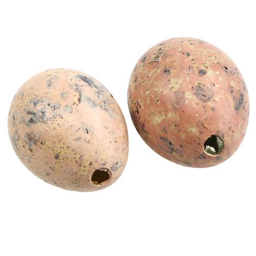 Floristik24 Wachteleier Rosa sortiert 3cm 12St