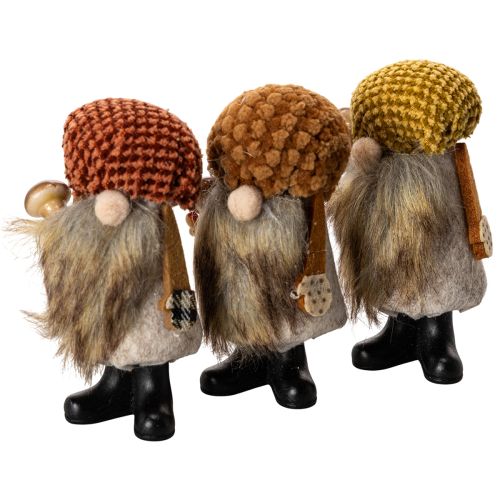 Wichtel Figur mit Bart und Zipfelmütze 10cm 3St kaufen | Floristik24.de