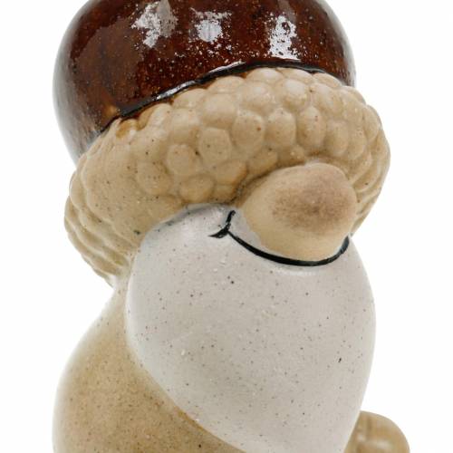 Floristik24 Keramik Figur-Set Waldwichtel Herbstfrüchte 6 – 6,3cm Braun/Gelb 3St