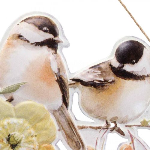 Artikel Dekohänger Frühling mit Vogelmotiv und Schriftzug Laubenpieper