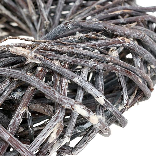 Floristik24 Weidenkranz Ø28cm Grau, gewaschen