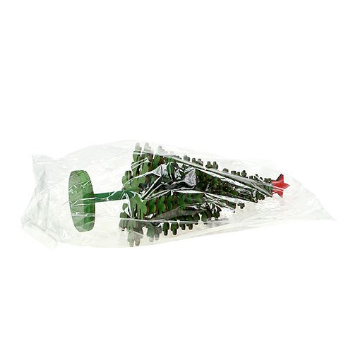 Floristik24 Weihnachtsbaum Schneeflocken grün 25cm