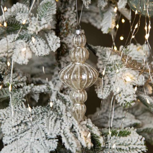 Floristik24 Weihnachtsbaumschmuck Glas Christbaumschmuck Vintage 15cm 3St