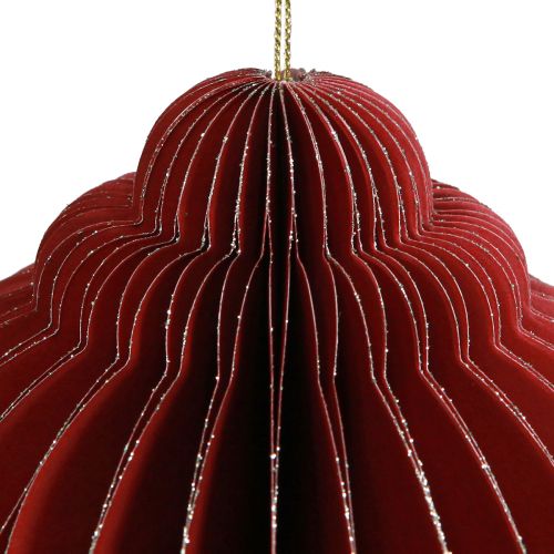 Artikel Weihnachtsdeko Papier Christbaumschmuck Bordeaux H20cm