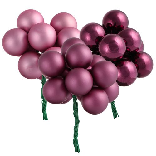 Weihnachtsdeko Spiegelbeeren Rosa Berry Ø25mm 140 St