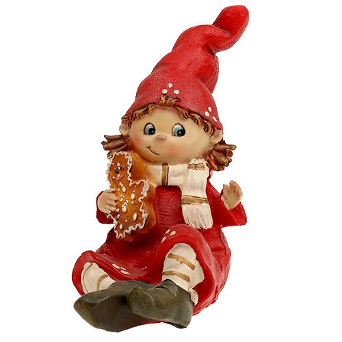 Floristik24 Weihnachtsfigur Kinder 11cm Rot 2St