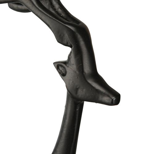 Floristik24 Weihnachtsfigur Rentier Deko Metall Schwarz 17×8×38,5cm