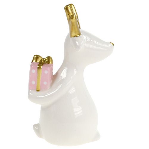 Floristik24 Weihnachtsfigur Rentier Weiß 11cm, 12cm 2St