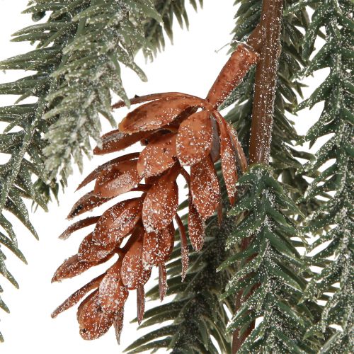 Artikel Weihnachtsgirlande Tannengirlande mit Zapfen und Frost-Effekt Deko 180cm für festliche Atmosphäre