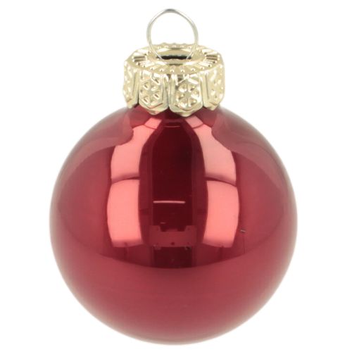 Weihnachtskugel Glas Dekoration glänzend 3cm 22St | Floristik24.de
