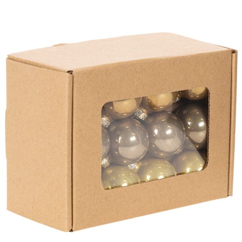 Mini Christbaumkugel Set glänzend Kugeln zum Aufhängen 3cm 22St | Floristik24.de
