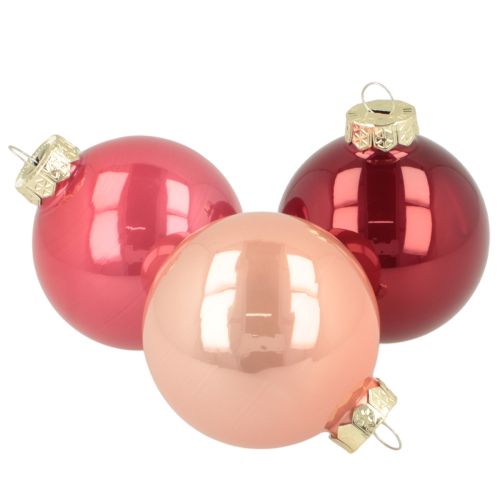 Weihnachtskugel Set Glänzende Festdeko 6cm 24St