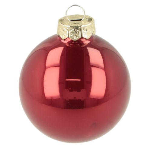 Weihnachtskugel Set Glänzende Festdeko 6cm 24St | Floristik24.de