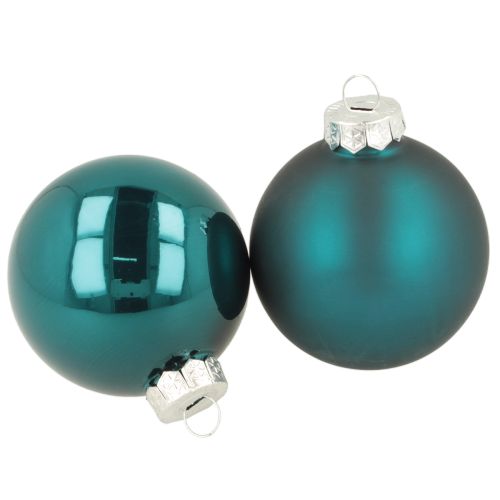 Weihnachtskugel matt und glänzend Festliche Christbaumkugel 6cm 24St