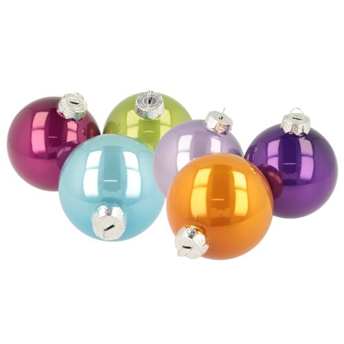 Weihnachtskugel Set Bunte Christbaumkugeln 75mm 14St kaufen | Floristik24.de