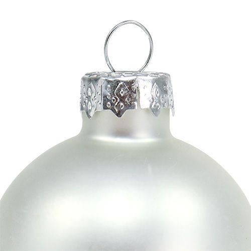 Artikel Weihnachtskugel Glas Ø6cm Silber Mix 24St