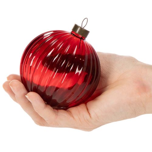 Weihnachtskugeln Glas Rot 8cm 12St | Floristik24.de