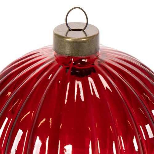 Weihnachtskugeln Glas Rot 8cm