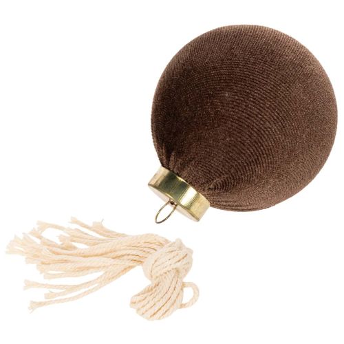 Weihnachtskugel Samtoptik Mix