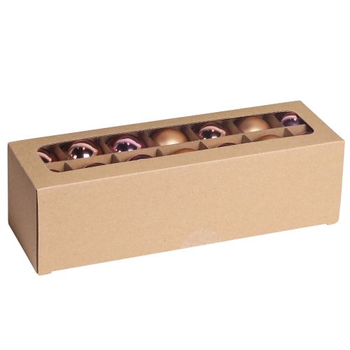 Artikel Weihnachtskugeln Apricot Mix Baumkugeln Glas Ø4cm 24 St