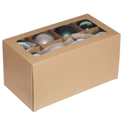 Artikel Weihnachtskugeln Grün Grau Glaskugeln Ø7,5cm 12 St