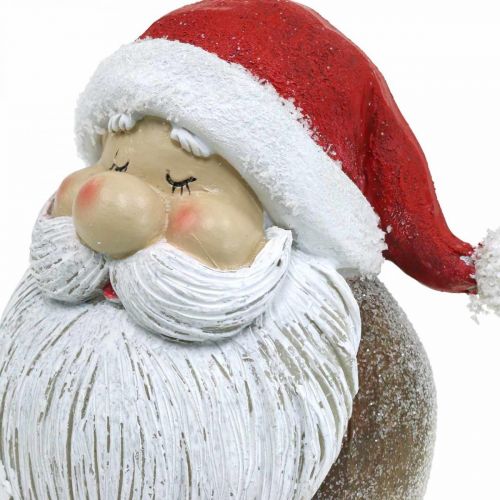 Floristik24.de Weihnachtsmann Figur Santa Claus Rot, Weiß Polyresin  15cm-06075