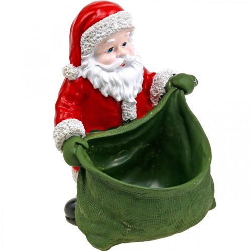 Floristik24 Weihnachtsmann Übertopf Santa Claus Pflanzgefäß 20×26cm