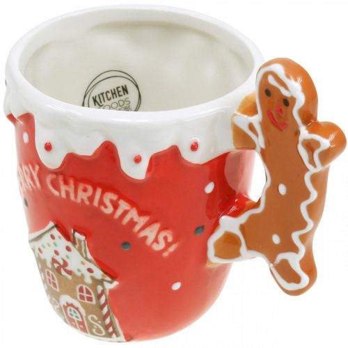 Artikel Weihnachtstasse Tasse Merry Christmas Rot Keramik H10,5cm