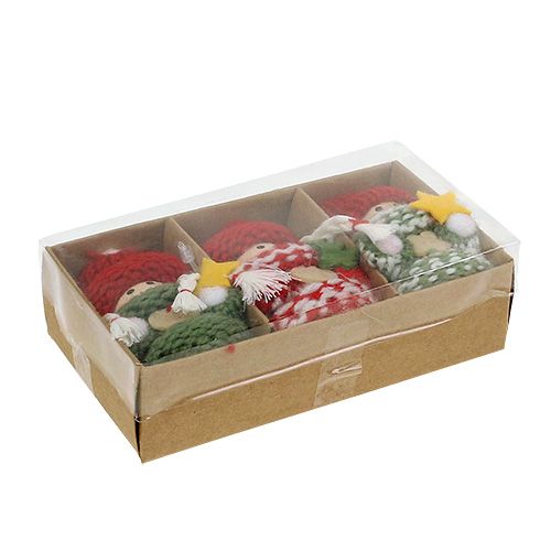 Floristik24 Weihnachtswichtel zum Hängen 6,5cm L15cm sort. 3St