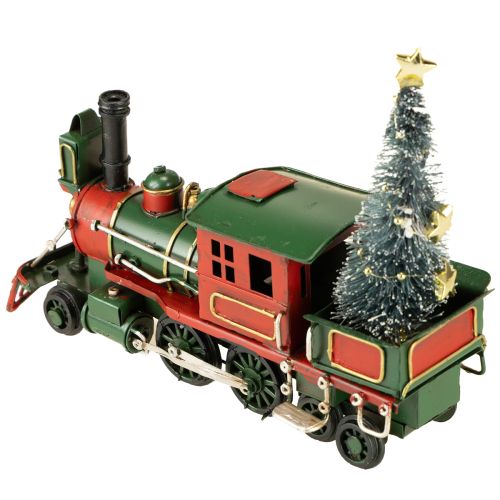 Artikel Weihnachtszug mit Tanne Lokomotive Weihnachten Grün 20cm