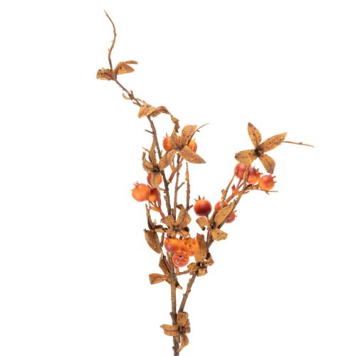 Künstlicher Weißdornzweig Herbstliche Dekoration 75cm | Floristik24.de